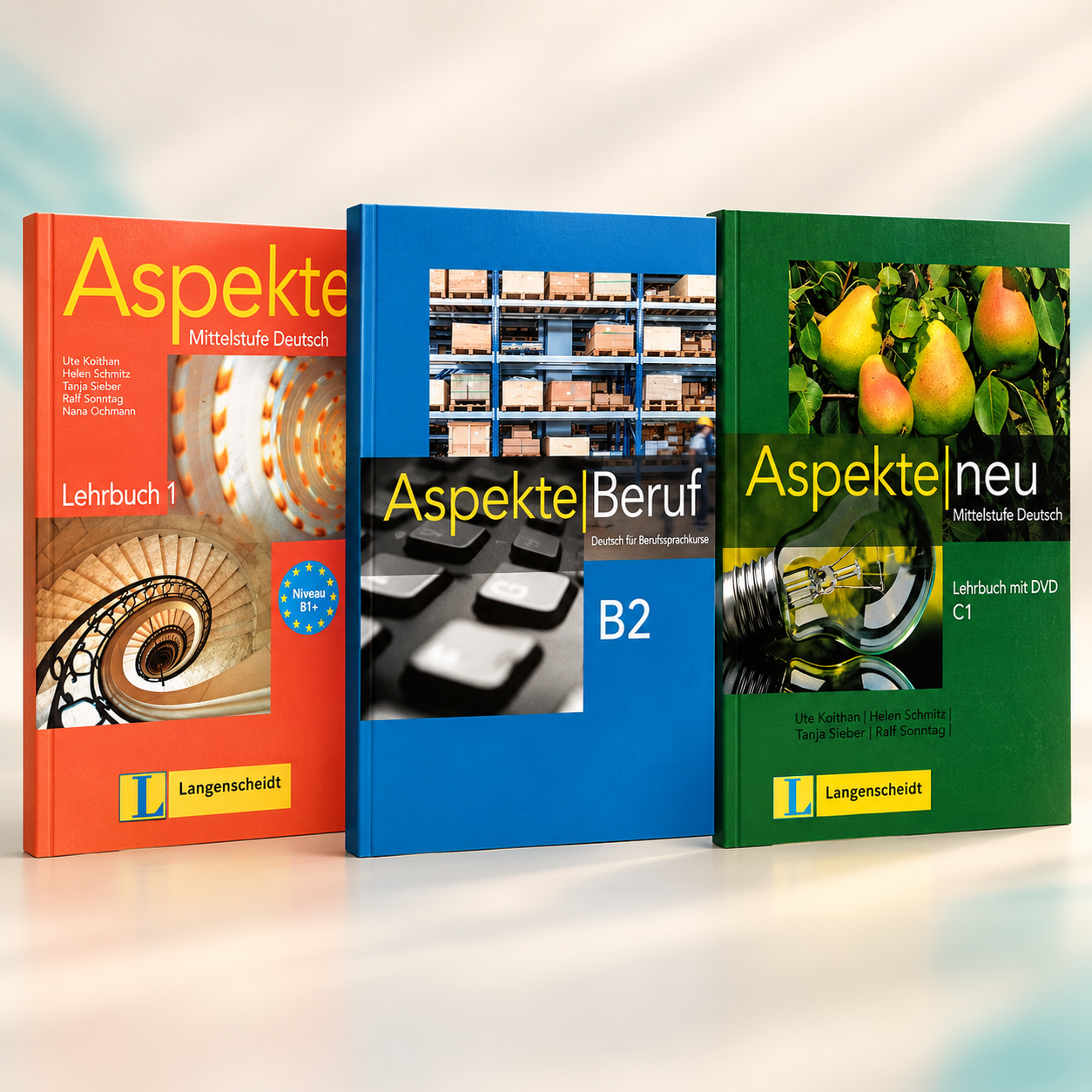 پک آموزشی زبان آلمانی  Aspekte German Learning Book Bundle B1–C1