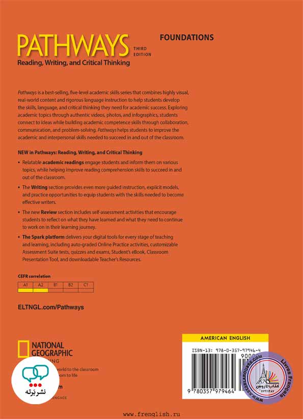 کتاب انگلیسی Pathways reading and writing Foundations