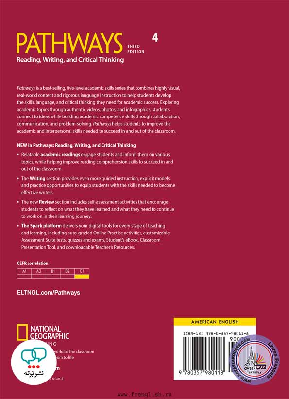 کتاب انگلیسی Pathways reading and writing 4