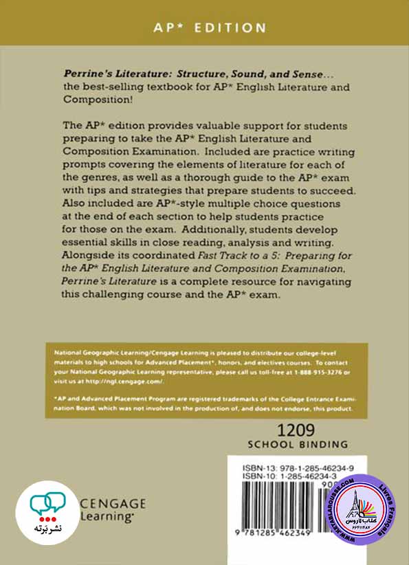 کتاب انگلیسی Perrines Literature Structure Sound and Sense 1 Poetry 12th Edition