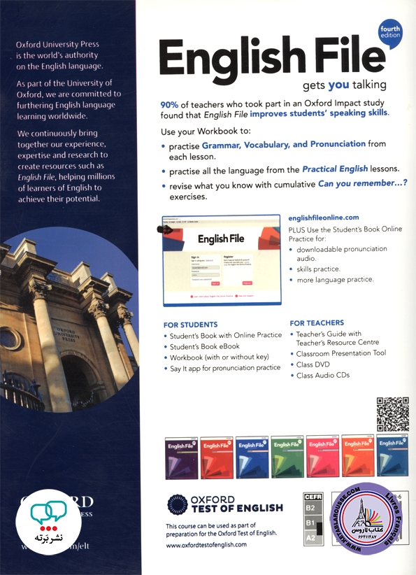 کتاب انگلیسی انگلیش فایل English File Pre Intermediate 4th Edition