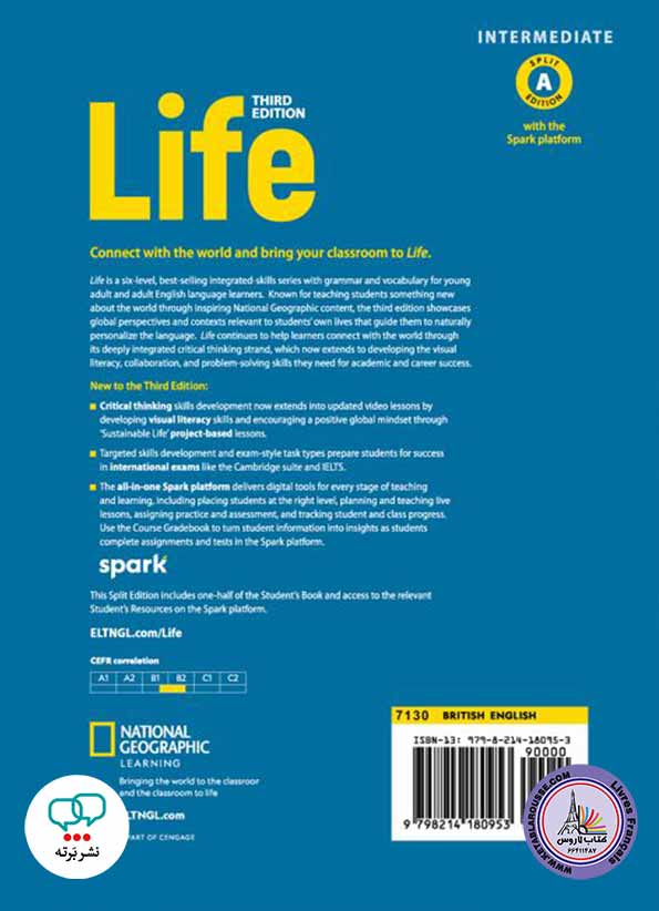 آموزش زبان انگلیسی Life Intermediate with the Spark platform Third Edition
