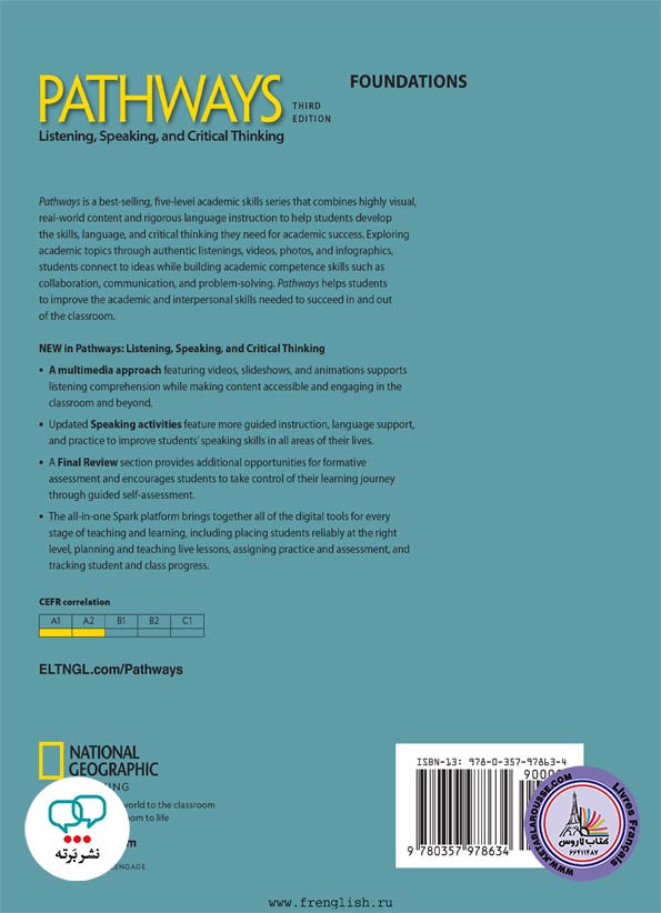 کتاب انگلیسی Pathways Listening And Speaking Foundations