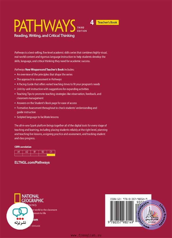 کتاب معلم انگلیسی Pathways reading and writing 4
