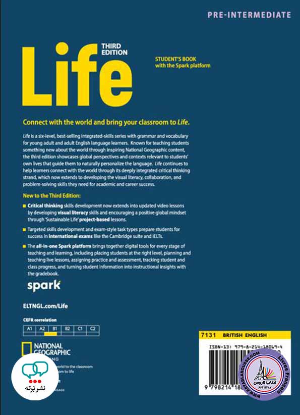 آموزش زبان انگلیسی Life Pre-Intermediate with the Spark platform Third Edition