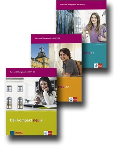 کتاب آلمانی داف کامپکت جدید Daf Kompakt Neu A1 - A2 - B1 پک سه جلدی
