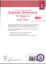 کتاب گرامر انگلیسی Grammar Dimensions 2 Form Meaning Use 4th Edition