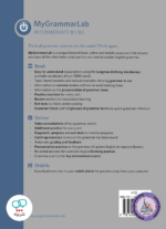 کتاب گرامر انگلیسی مای گرامر لب MyGrammarLab Intermediate B1 B2