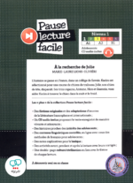 کتاب داستان ساده فرانسوی A la Recherche de Julie